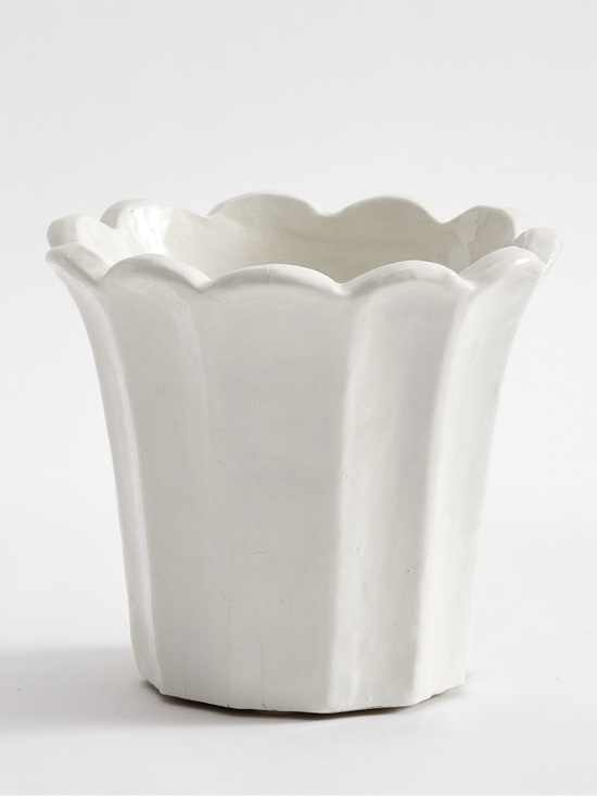 Pottery Barn | Accents | Pottery Barn Fluted Tulip Cachepot Planter Pot ...